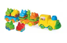 Trenzinho Infantido Baby Animal De Brinquedo Com 4 Carrinhos