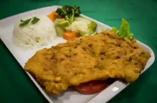 Filé de Frango à Milanesa com Fritas ou Legumes