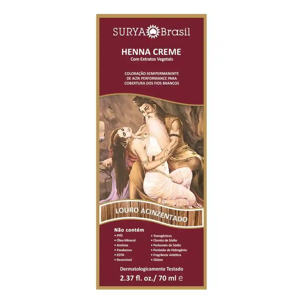 Surya Henna Creme Louro Acinzentado Brasil 13.4.P